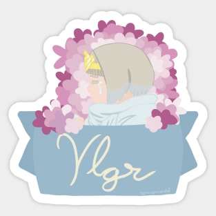 Ylgr Floral Banner Sticker